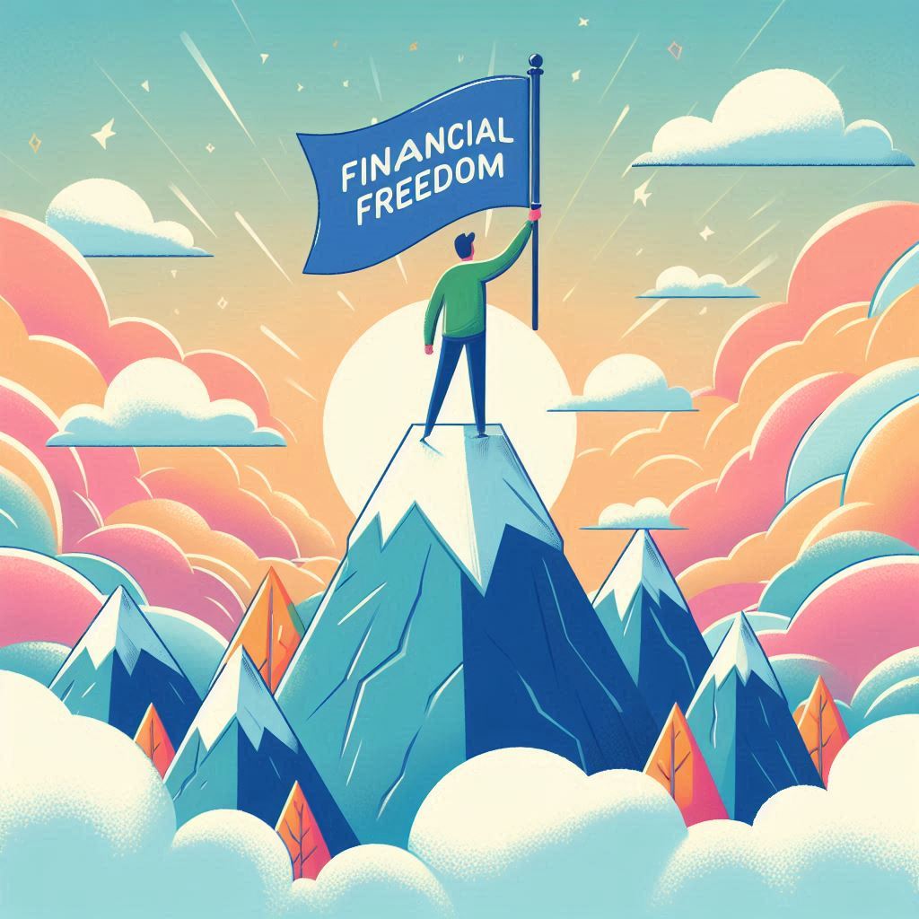 financial freedom vector image